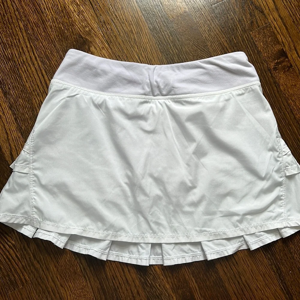 Ivivva girls tennis skirt-white-size 12 - Picture 1 of 3